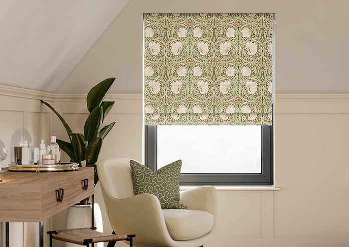William Morris At Home Pimpernel, Nettle - Twist&Fit Roman Blind - Image 3